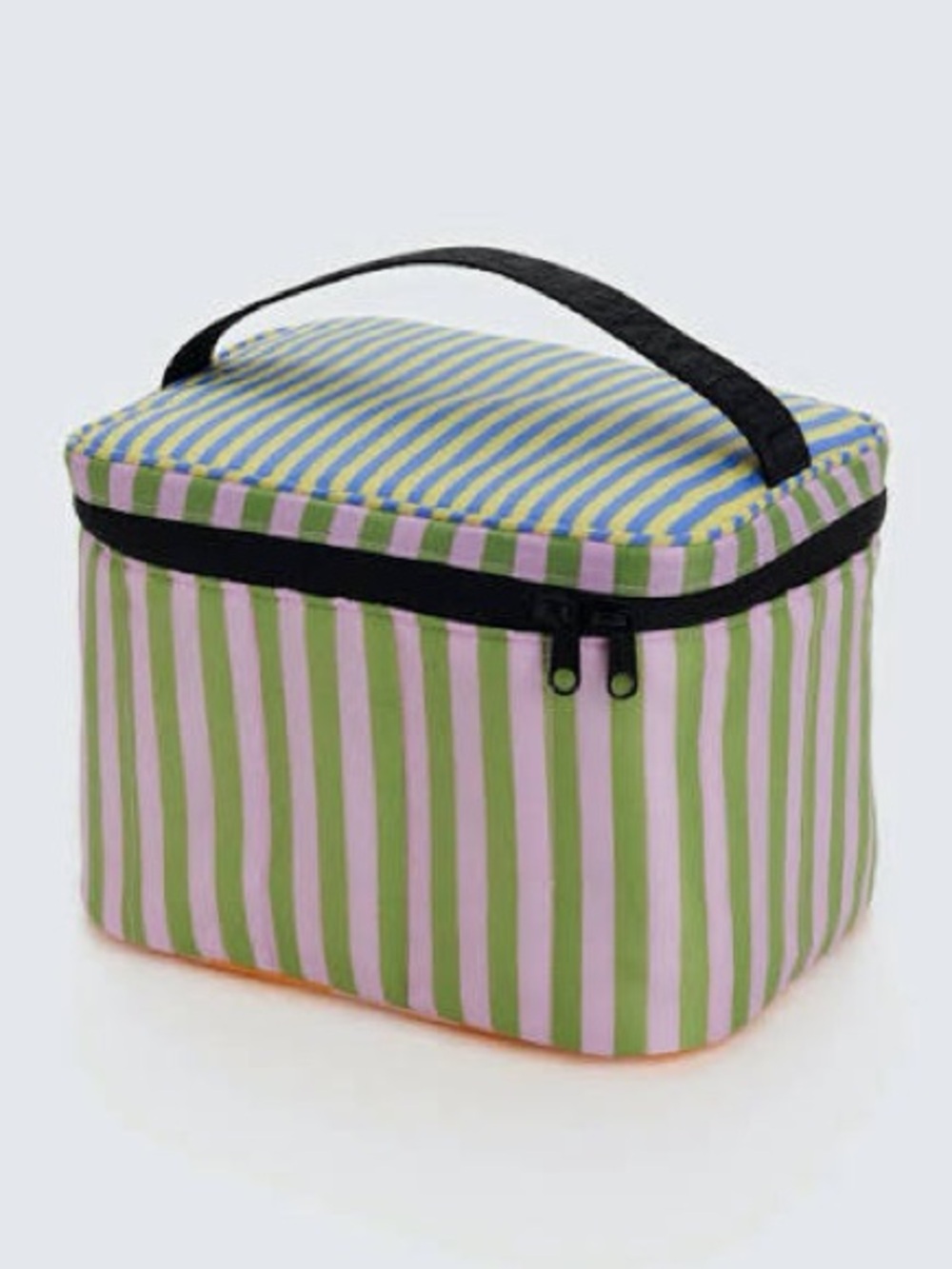 NWT BAGGU Puffy Lunch Bag Hotel Stripe
